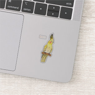 Sticker Caricature pour oiseaux Cockatiel