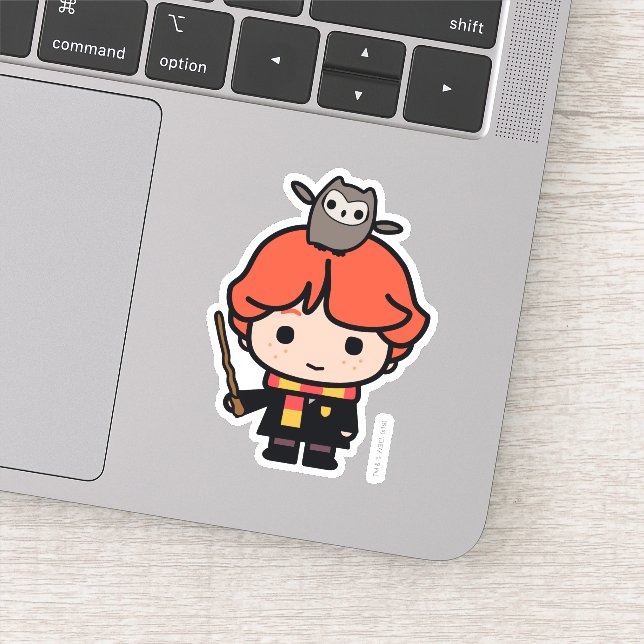 Sticker Caricature Ron Weasley et Pigwidgeon (Détail)