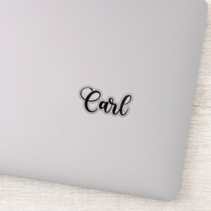 Sticker Carl Name - Calligraphie manuscrite