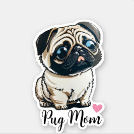 Sticker carlin Maman Coeur