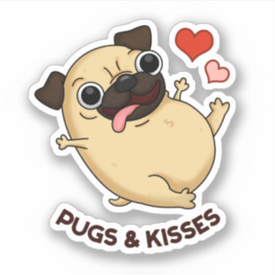 Sticker Carlins Et Baisers Drôle Chien Pun