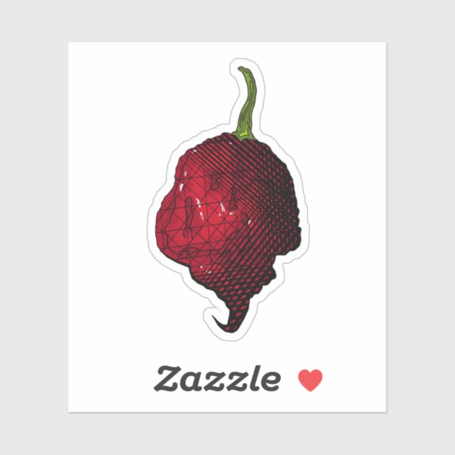 Sticker Carolina Reaper (Feuille)