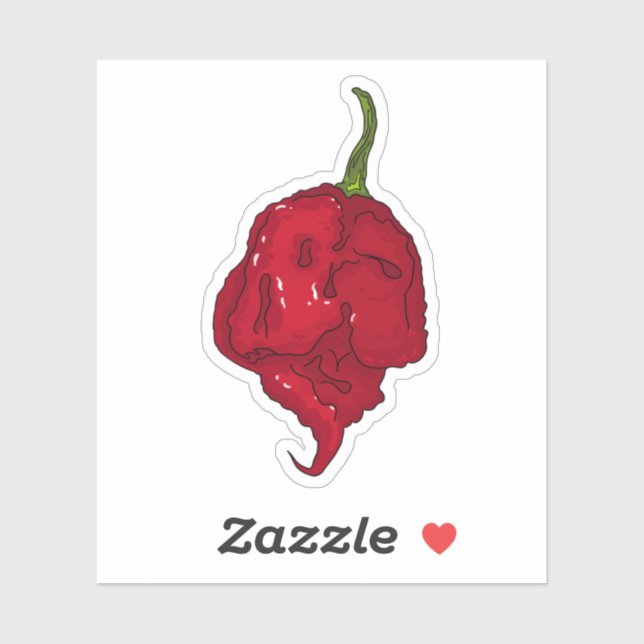 Sticker Carolina Reaper (Feuille)