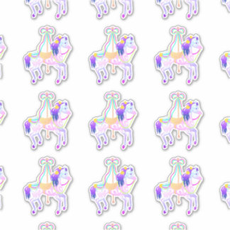 Sticker Carousel Pony (feuille)