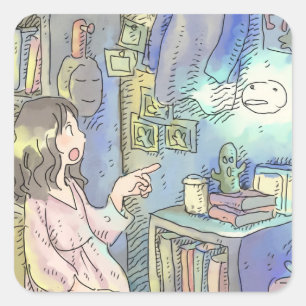STICKER CARRÉ さ や さ に じ ク エ ア