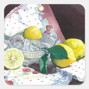 Sticker Carré 0014 Quand La Vie Vous Donne Des Citrons