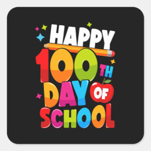 Sticker Carré 100 jours d'école 44