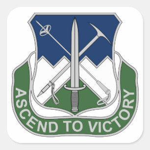 Sticker Carré 172e Régiment d'infanterie - Ascend À La Victoire