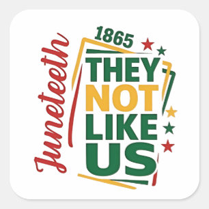 Sticker Carré 1865, 1865, Histoire noire