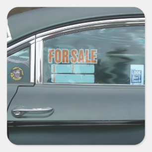 Sticker Carré 1960 Oldsmobile Dynamic 88 vue latérale en vente