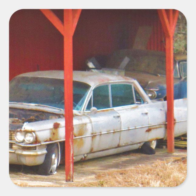 Sticker Carré 1963 Silver Sadan deville (Devant)
