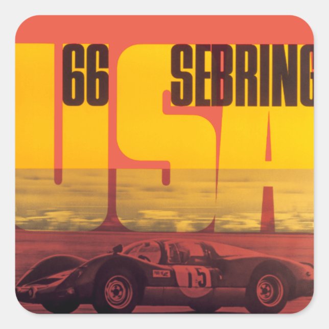 Sticker Carré 1966 12 Heures de Setake (Devant)