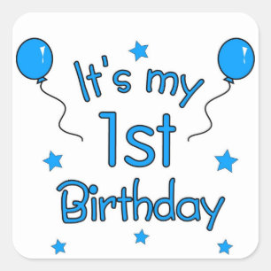 Sticker Carré 1er anniversaire