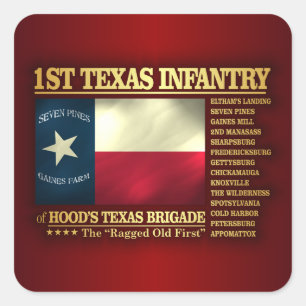 Sticker Carré 1ère infanterie du Texas (BA2)