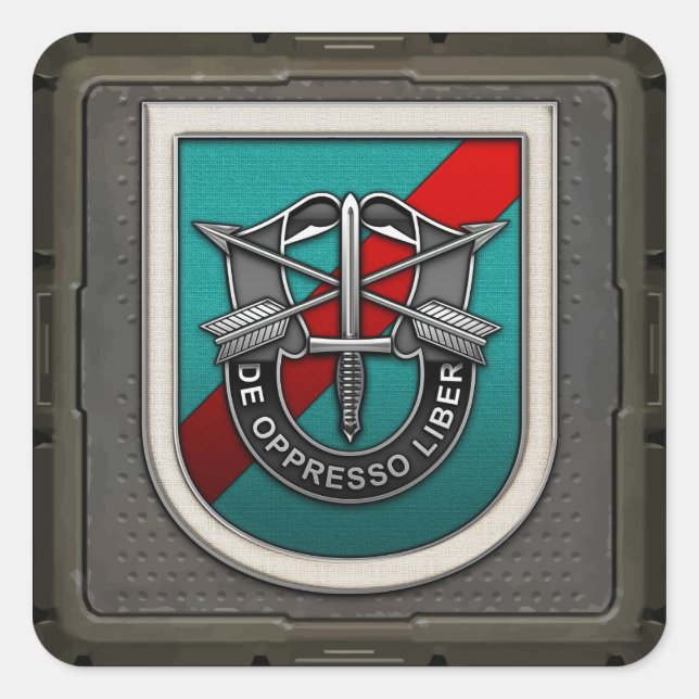 Sticker Carré 20e Groupe des forces spéciales (Devant)