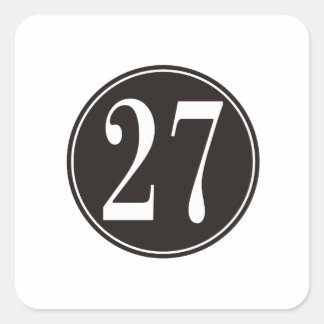 Sticker Carré #27 Cercle noir