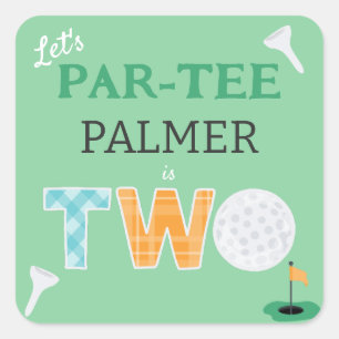 Sticker Carré 2e anniversaire du Parcours de golf