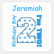 2e anniversaire Garçon Stars Un an Nom personnalis