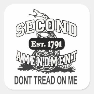 Sticker Carré 2ème L'ours d'amendement arme l'autocollant