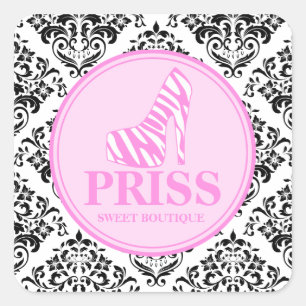 Sticker Carré 311 Miss Priss Zebra Heel
