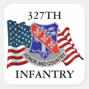 STICKER CARRÉ 327E BÂTIMENTS D'INFANTERIE