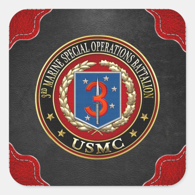 Sticker Carré 3e MSOB [3D] (Devant)