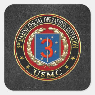 Sticker Carré 3ème MSOB [3D]