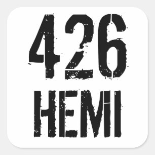STICKER CARRÉ 426 HEMI