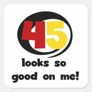 Sticker Carré 45 T-shirts et cadeaux sont si bons pour moi
