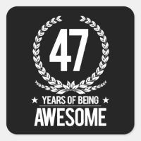 47e anniversaire (47 ans d'être génial)
