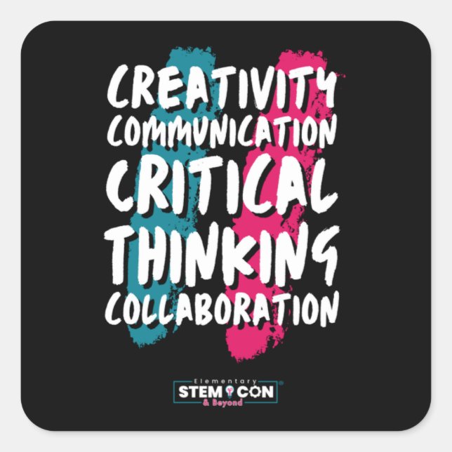 Sticker Carré 4 C de STEM (Devant)