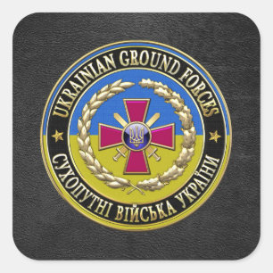 Sticker Carré [500] Forces terrestres ukrainiennes [édition spéc