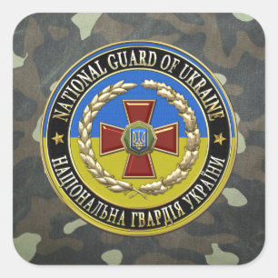Sticker Carré [500] Garde nationale ukrainienne [édition spécial