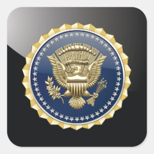 Sticker Carré [500] Insigne de service présidentiel [PSB]