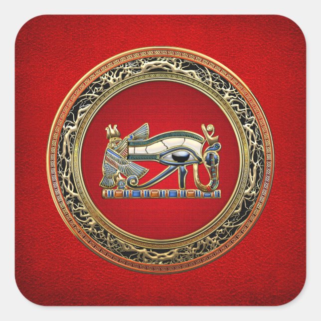 Sticker Carré [500] Treasure Trove : L'oeil de Horus (Devant)