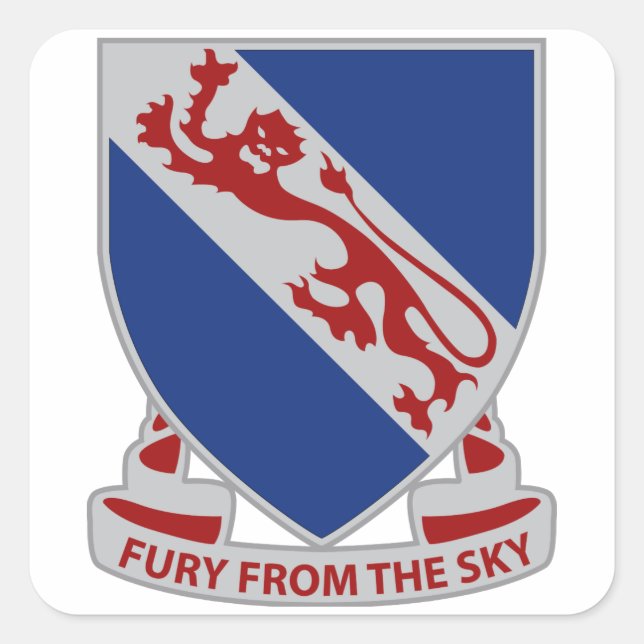 Sticker Carré 508e Parachute Infantry Régiment (PIR) (Devant)