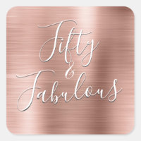 50 et Fabulous Rose Gold | Blush Pink Modern