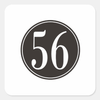 Sticker Carré #56 Cercle noir