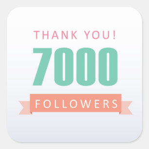 Sticker Carré 7000 disciples remercient la gratitude