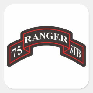 Sticker Carré 75e bataillon des troupes spéciales du Ranger