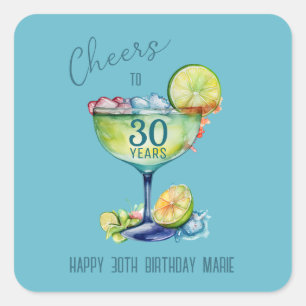 Sticker Carré À 30 Ans, un anniversaire marquant 