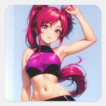 A cute anime girl