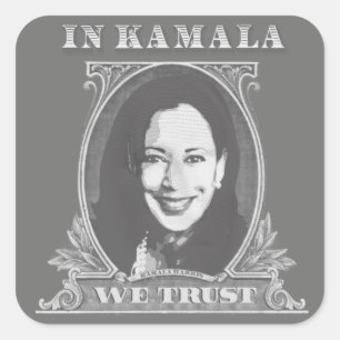 Sticker Carré À Kamala, nous faisons confiance - Kamala Harris D