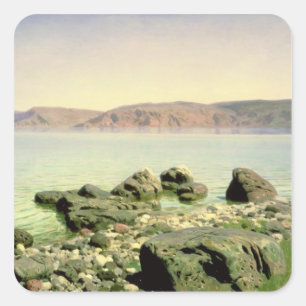 Sticker Carré À la mer de la Galilée, 1888