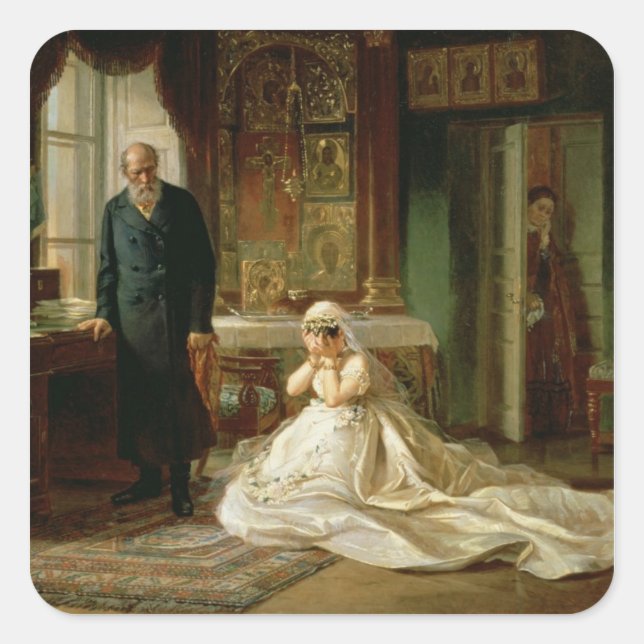 Sticker Carré À l'autel, dans les années 1870 (Devant)