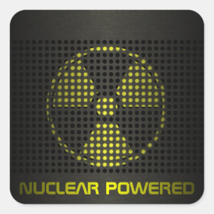 Sticker Carré À propulsion nucléaire