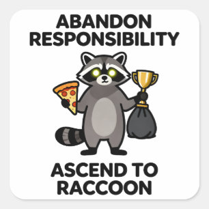 Sticker Carré Abandonner la responsabilité, devenir un mème de r