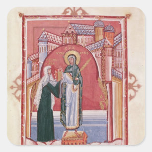 Sticker Carré Abbess Hilda offre