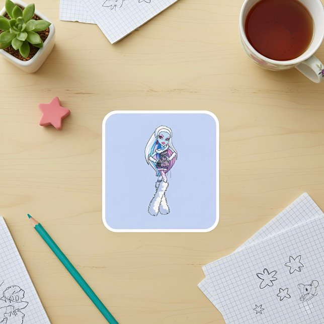 Sticker Carré Abbey (Créateur téléchargé)