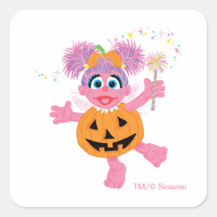 Sticker Carré Abby Cadabby Mignonne comme une citrouille